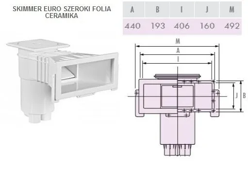 skimer euro standard szeroki wymiary